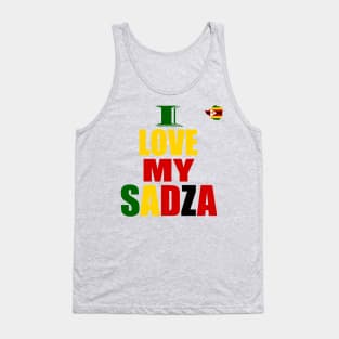 I Love My Sadza, Zimbabwe Flag Tank Top